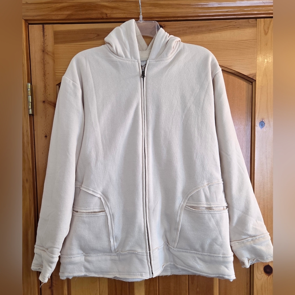 Women's XL Heavyweight Full Zip Hoodie Jacket Off White Cabela's NWT $80